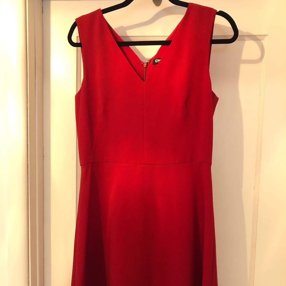 DKNY women's red cocktail dress